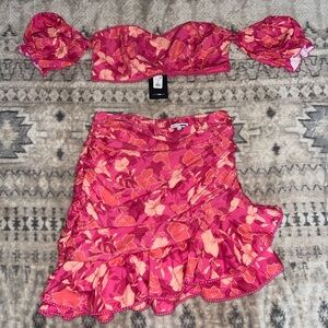 Fashion Nova Floral Days Mini Skirt